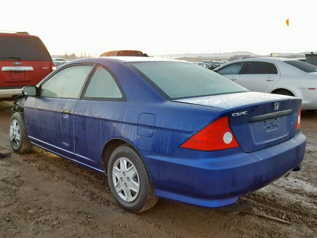 1HGEM21135L024233 - 2005 HONDA CIVIC DX V BLUE photo 3