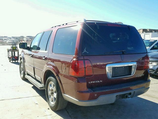 5LMFU28R73LJ01030 - 2003 LINCOLN NAVIGATOR 勃艮第红 照片 3