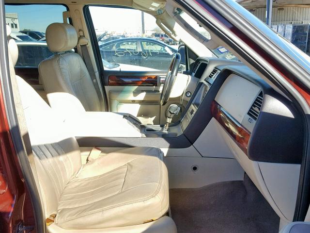 5LMFU28R73LJ01030 - 2003 LINCOLN NAVIGATOR 勃艮第红 照片 5