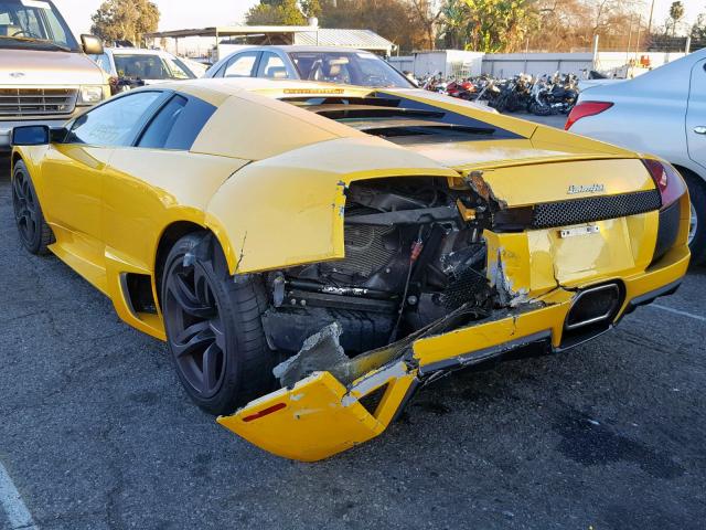 ZHWBU37S77LA02501 - 2007 LAMBORGHINI MURCIELAGO YELLOW photo 3