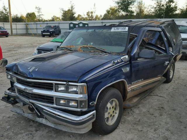 3GKEC16R4XG538655 - 1999 GMC SUBURBAN C BLUE photo 2