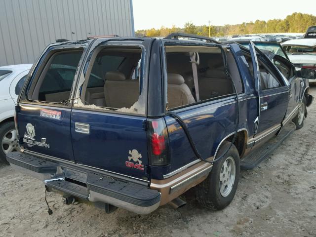 3GKEC16R4XG538655 - 1999 GMC SUBURBAN C BLUE photo 4