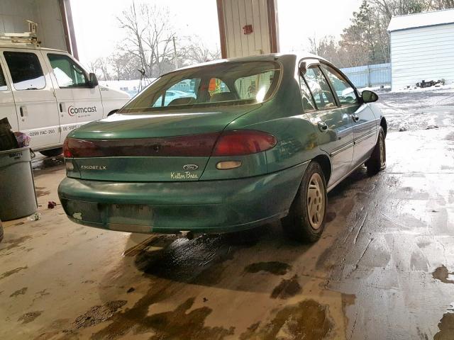 1FALP13P4VW216919 - 1997 FORD ESCORT LX GREEN photo 4