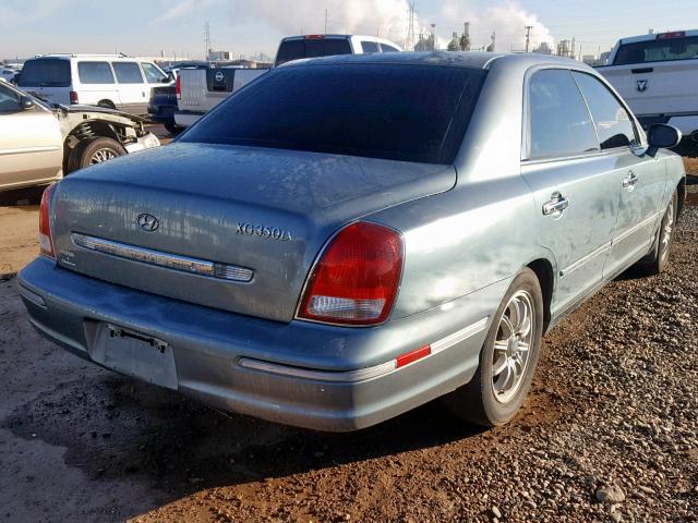 KMHFU45E53A238043 - 2003 HYUNDAI XG 350 BLUE photo 4