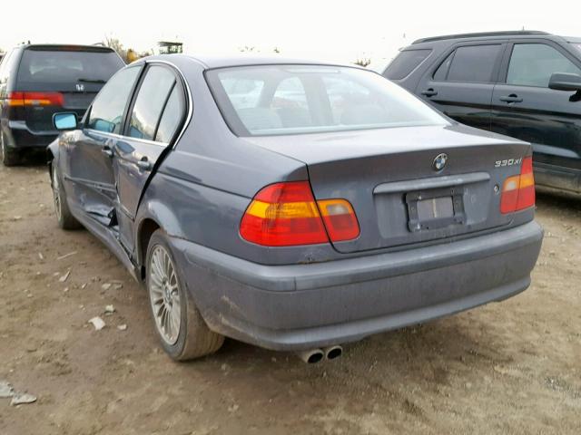 WBAEW53432PG16284 - 2002 BMW 330 XI GRAY photo 3