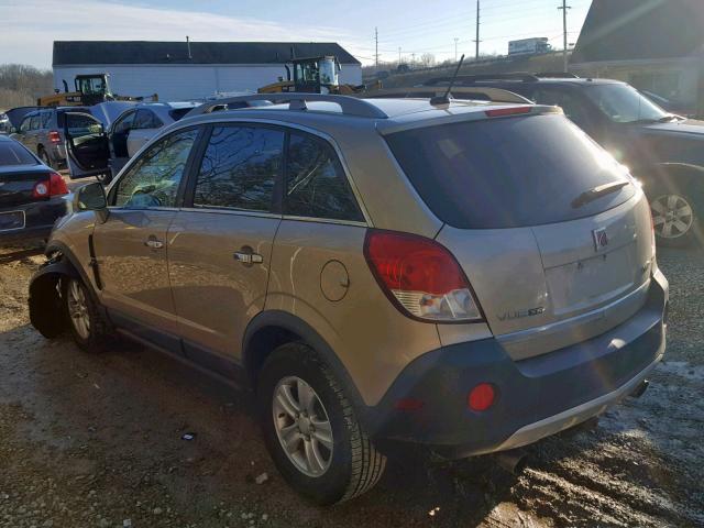 3GSDL43N48S625081 - 2008 SATURN VUE XE GOLD photo 3