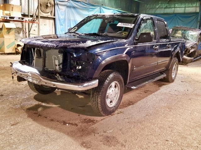 1GCDT13E178206963 - 2007 CHEVROLET COLORADO BLUE photo 2