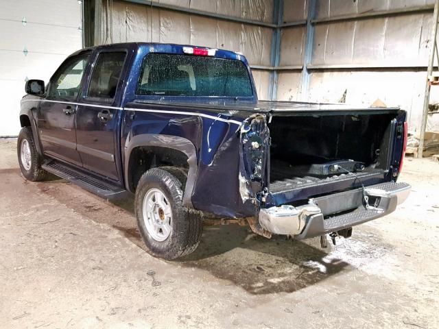 1GCDT13E178206963 - 2007 CHEVROLET COLORADO BLUE photo 3