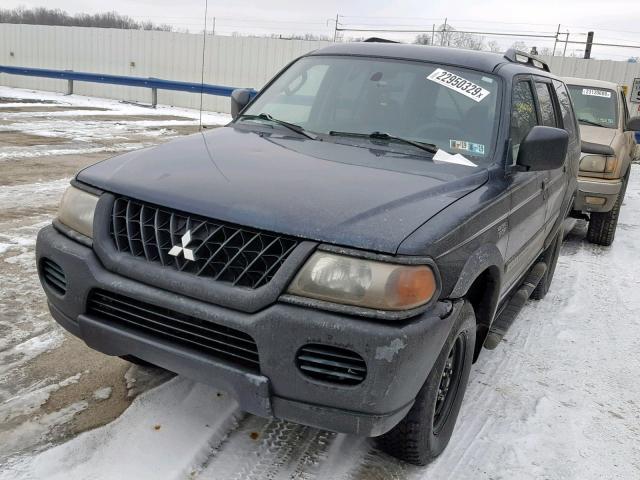 JA4LS21H23J010951 - 2003 MITSUBISHI MONTERO SP BLUE photo 2