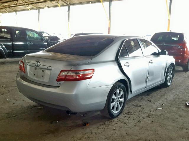 4T1BE46K39U302149 - 2009 TOYOTA CAMRY BASE SILVER photo 4