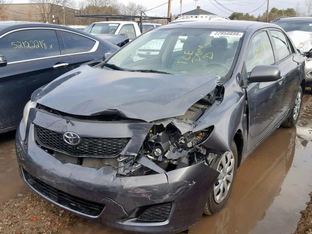 1NXBU4EE1AZ325402 - 2010 TOYOTA COROLLA BA GRAY photo 2