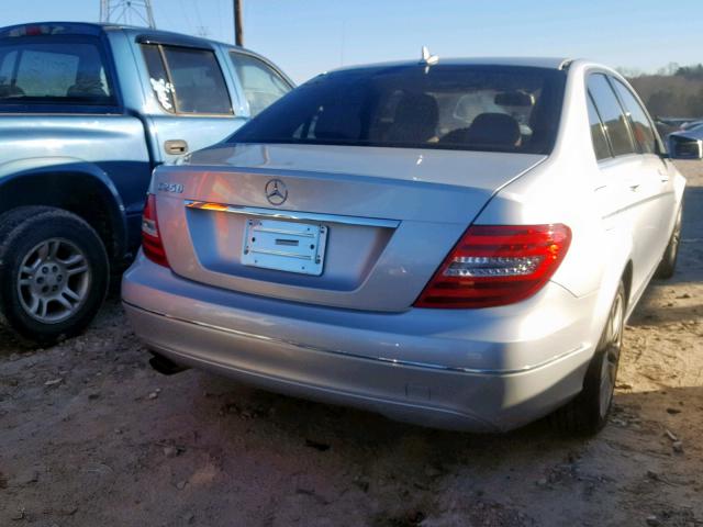 WDDGF4HB8CR194129 - 2012 MERCEDES-BENZ C 250 GRAY photo 4