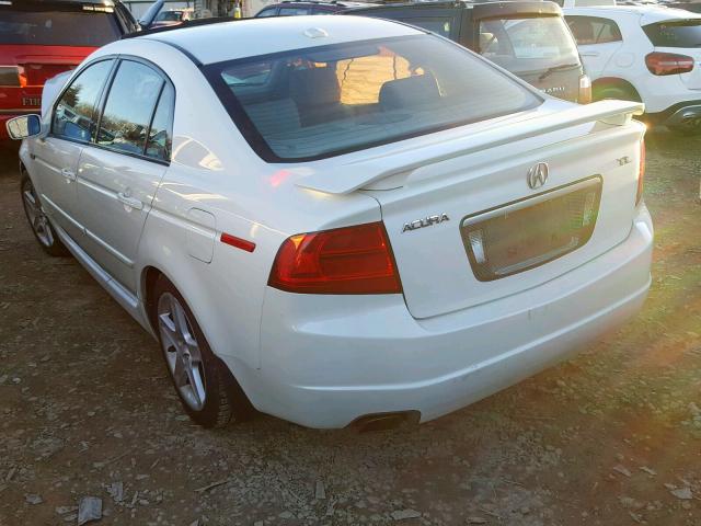 19UUA66265A043268 - 2005 ACURA TL WHITE photo 3