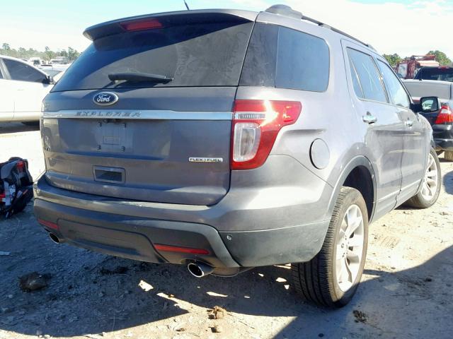 1FM5K7D89EGA22193 - 2014 FORD EXPLORER X GRAY photo 4