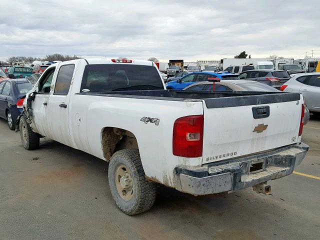 1GCHK23KX8F152141 - 2008 CHEVROLET SILVERADO WHITE photo 3