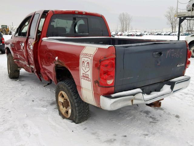 1D7KS28D27J585650 - 2007 DODGE RAM 2500 S Qırmızı foto 3