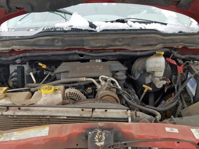 1D7KS28D27J585650 - 2007 DODGE RAM 2500 S Qırmızı foto 7