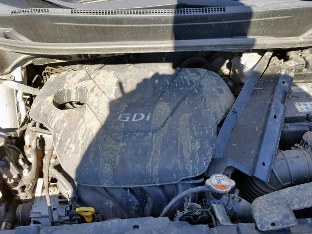 KNADN4A35D6285930 - 2013 KIA RIO EX GRAY photo 7