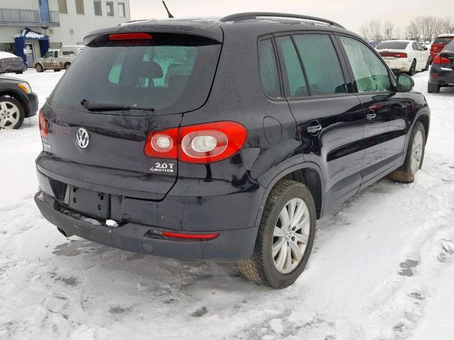 WVGBV75N19W518986 - 2009 VOLKSWAGEN TIGUAN SE BLACK photo 4