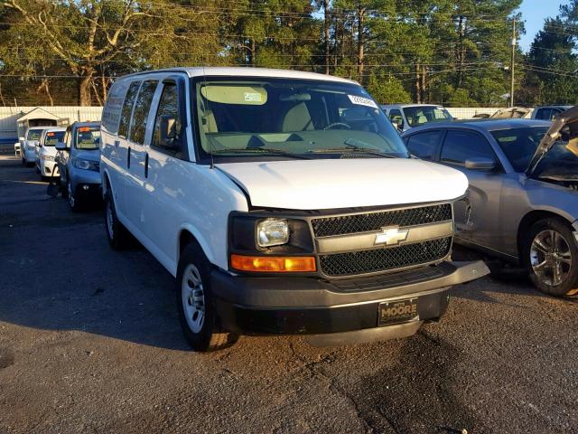 1GCSGAFX8E1144511 - 2014 CHEVROLET EXPRESS G1 WHITE photo 1