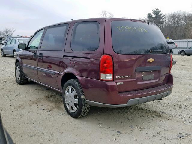 1GNDV23W48D119759 - 2008 CHEVROLET UPLANDER L Tünd qırmızı foto 3