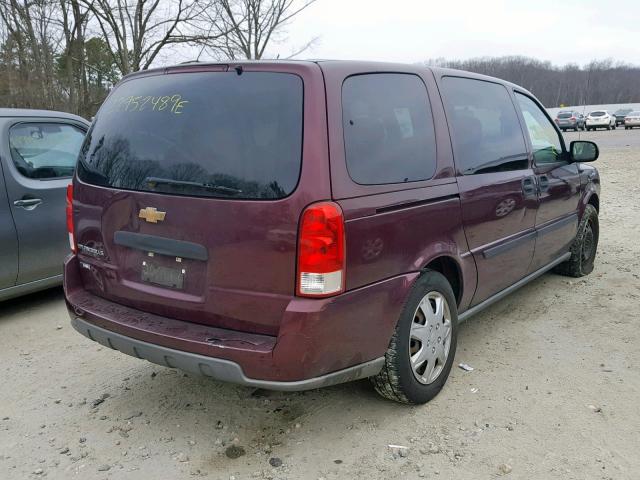 1GNDV23W48D119759 - 2008 CHEVROLET UPLANDER L Tünd qırmızı foto 4