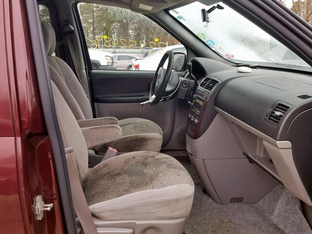 1GNDV23W48D119759 - 2008 CHEVROLET UPLANDER L Tünd qırmızı foto 5