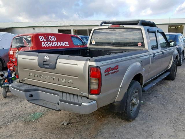 1N6ED29Y74C434870 - 2004 NISSAN FRONTIER C SILVER photo 4