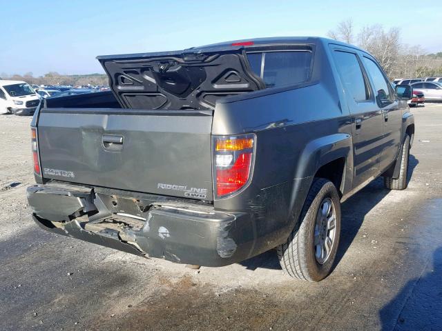 2HJYK16536H549908 - 2006 HONDA RIDGELINE GREEN photo 4