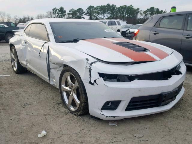 2G1FK1EJXE9231411 - 2014 CHEVROLET CAMARO 2SS WHITE photo 1