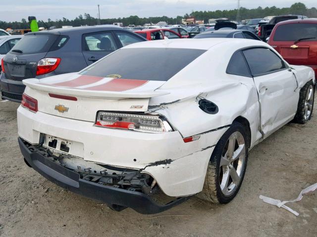 2G1FK1EJXE9231411 - 2014 CHEVROLET CAMARO 2SS WHITE photo 4