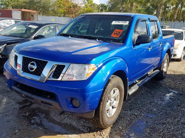 1N6AD0EVXCC411662 - 2012 NISSAN FRONTIER S BLUE photo 2