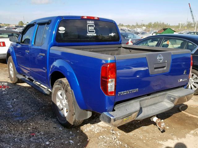 1N6AD0EVXCC411662 - 2012 NISSAN FRONTIER S BLUE photo 3