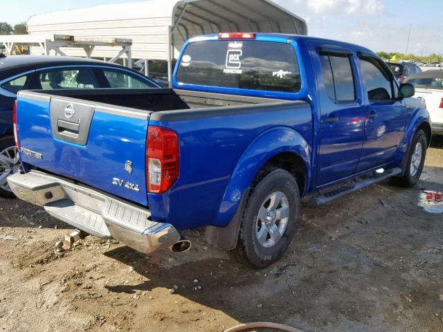 1N6AD0EVXCC411662 - 2012 NISSAN FRONTIER S BLUE photo 4