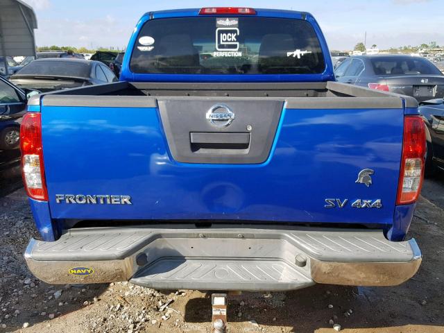 1N6AD0EVXCC411662 - 2012 NISSAN FRONTIER S BLUE photo 9