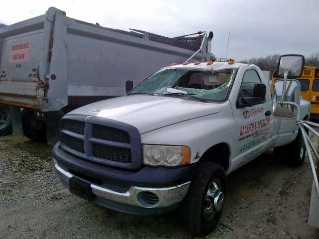 3D7MU46C33G732191 - 2003 DODGE RAM 3500 S WHITE photo 2