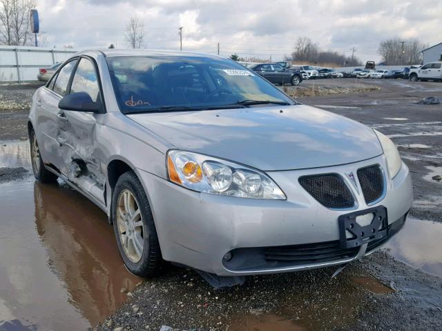 1G2ZG558664132989 - 2006 PONTIAC G6 SE1 SILVER photo 1