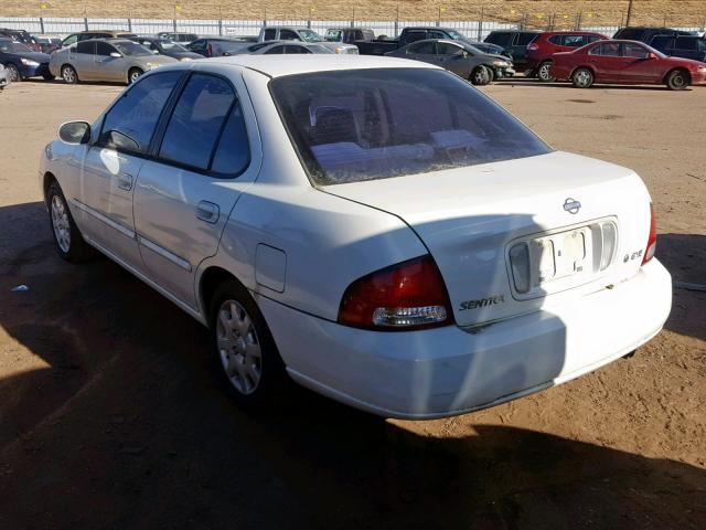 3N1CB51D9YL317055 - 2000 NISSAN SENTRA BAS WHITE photo 3