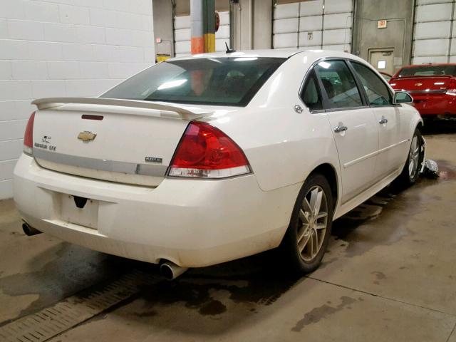 2G1WU57M191256355 - 2009 CHEVROLET IMPALA LTZ WHITE photo 4