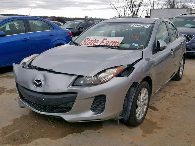 JM1BL1VF6C1517076 - 2012 MAZDA 3 I SILVER photo 2