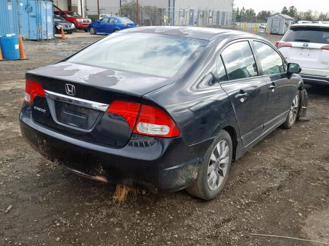 2HGFA1F96AH528577 - 2010 HONDA CIVIC EXL BLACK photo 4