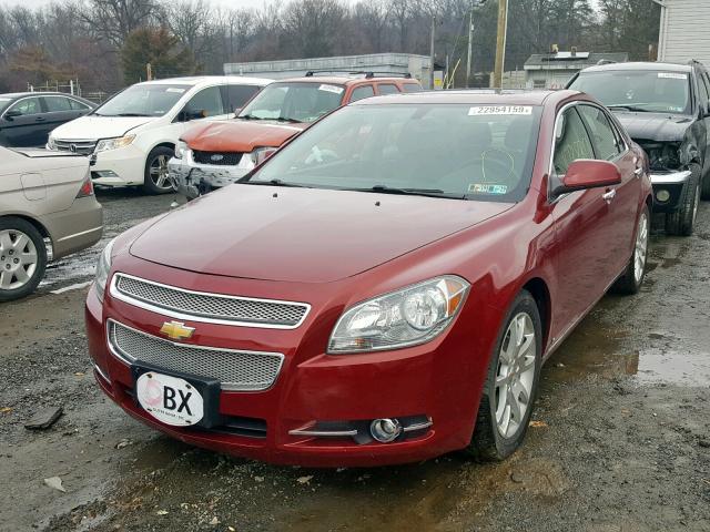 1G1ZE5E73AF125576 - 2010 CHEVROLET MALIBU LTZ ბურგუნდია ფოტო 2