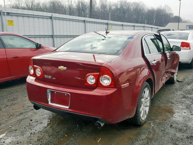 1G1ZE5E73AF125576 - 2010 CHEVROLET MALIBU LTZ ბურგუნდია ფოტო 4