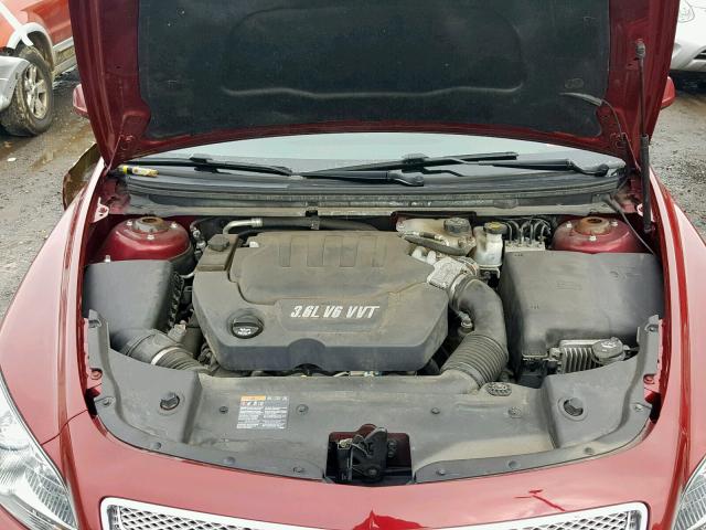 1G1ZE5E73AF125576 - 2010 CHEVROLET MALIBU LTZ ბურგუნდია ფოტო 7