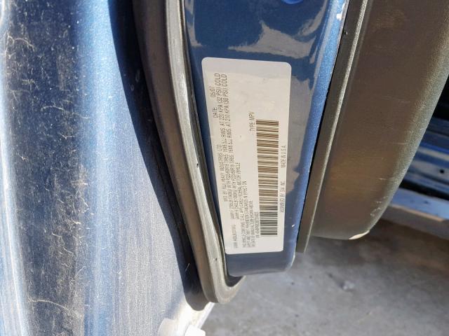 4S4BP60C687314025 - 2008 SUBARU OUTBACK BLUE photo 10