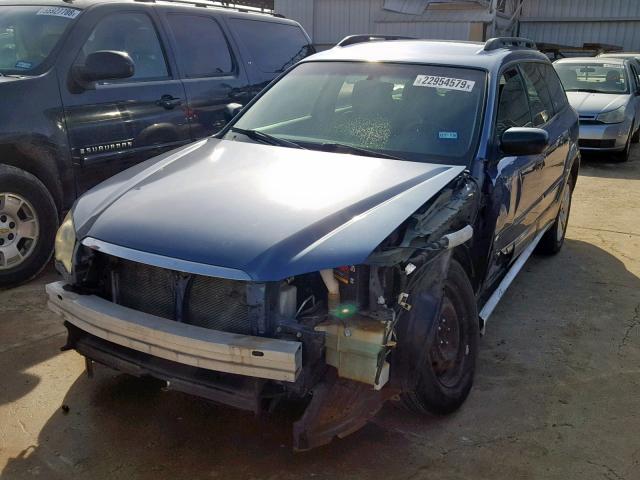 4S4BP60C687314025 - 2008 SUBARU OUTBACK BLUE photo 2