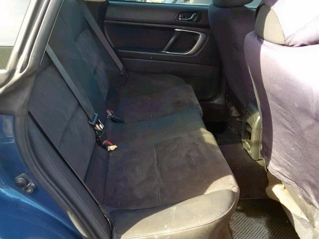 4S4BP60C687314025 - 2008 SUBARU OUTBACK BLUE photo 6