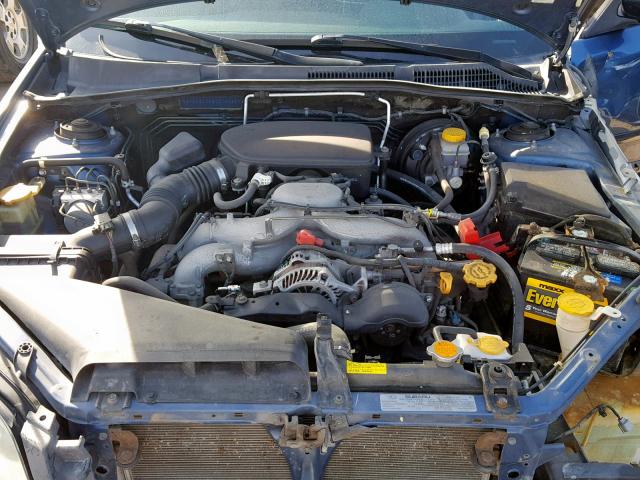 4S4BP60C687314025 - 2008 SUBARU OUTBACK BLUE photo 7