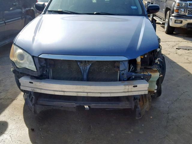 4S4BP60C687314025 - 2008 SUBARU OUTBACK BLUE photo 9