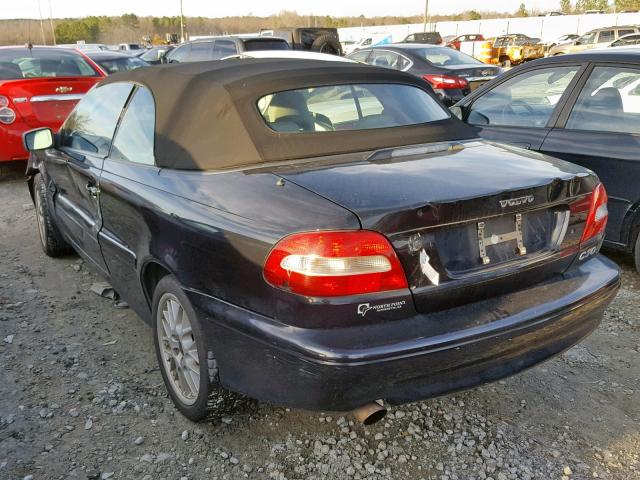 YV1NC62D93J037265 - 2003 VOLVO C70 HPT BLACK photo 3